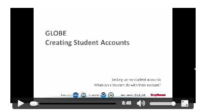 Setting Up a GLOBE Student Account Graphic