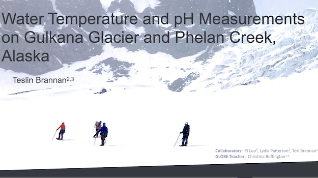 Girls* on Ice Alaska participants roped together as the traverse Gulkana Glacier in Alaska, June 2023.