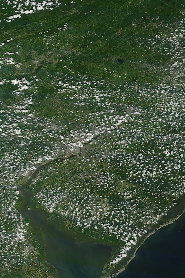 Satellite Camera Photograph of New Jersey