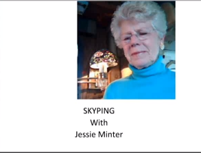 Screencapture from Career Speaker Jessie Minter