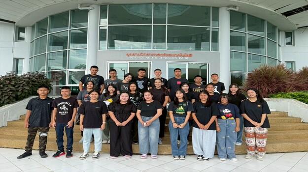 Overview of the Srithammaratsuksa School students conducting research on 'Impact of Rainfall and Severe Flooding on PM2.5 Dynamics in Hat Yai, Thailand