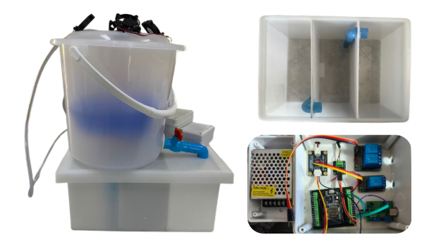 Smart Recirculating Aquaculture System (RAS) farm for Cultivating Crassostrea belcheri oysters.