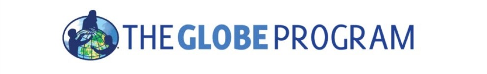 Children around a globe. Text: The GLOBE Program