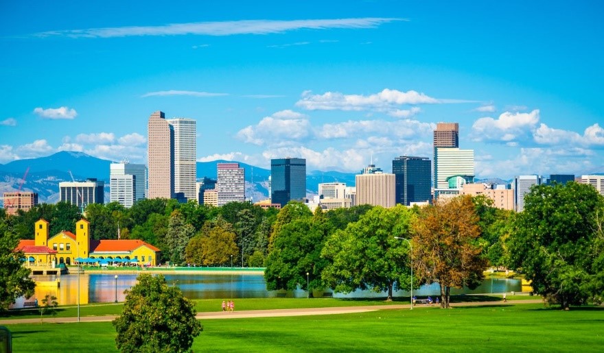 Photo of downtown Denver, Colorado, USA