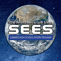 STEM Enhancement in Earth Science Logo -- on the Earth