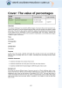 Learning Activities preview for Cover the value of percentages