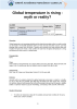 Learning Activities preview for Global temperature is rising - myth or reality