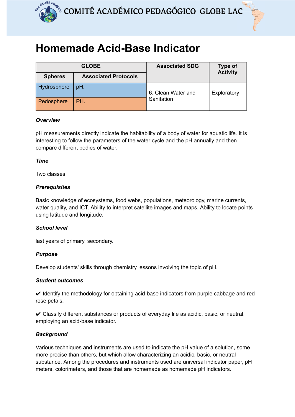 Learning Activities preview for Homemade Acid-Base Indicator