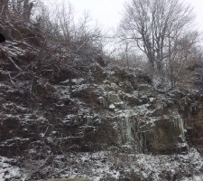 Ice forming near the Compton Weather Station