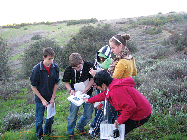 GLOBE students in the field