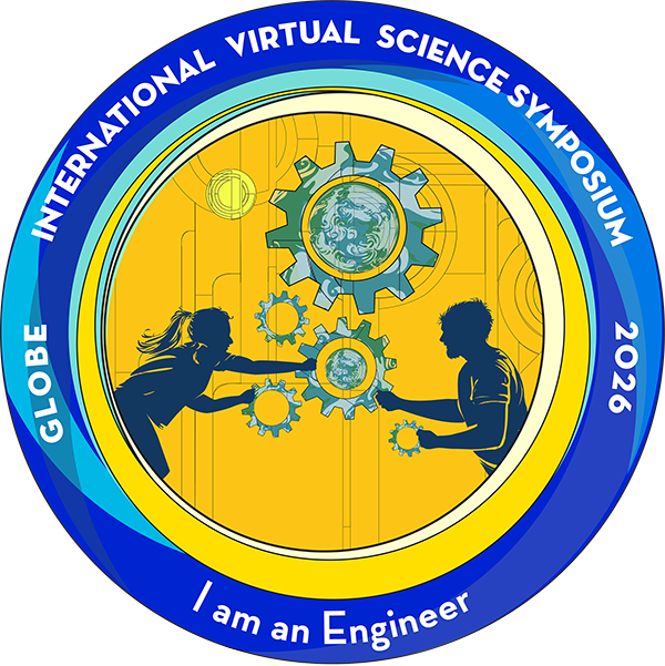 I am an engineer badge, with image of two people working on gears.