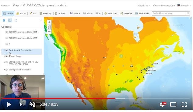 Image of ArcGIS Map webinar