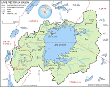 A map of lake Victoria.