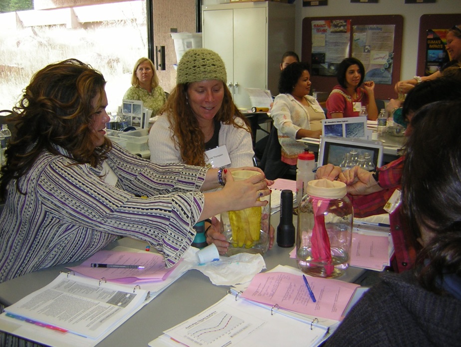 GLOBE Teachers at a Workshop