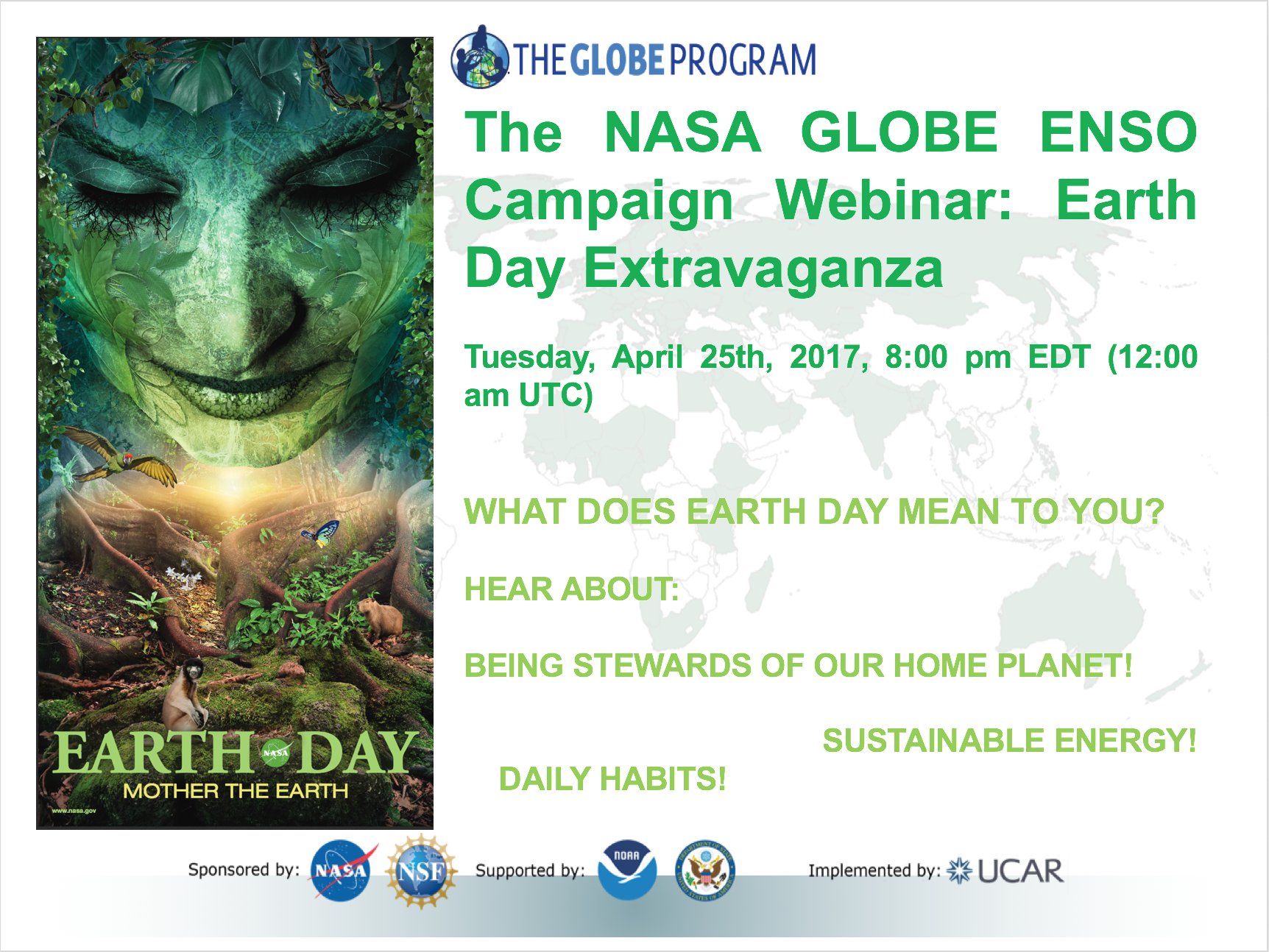 Earth Day Extravaganza Webinar graphic