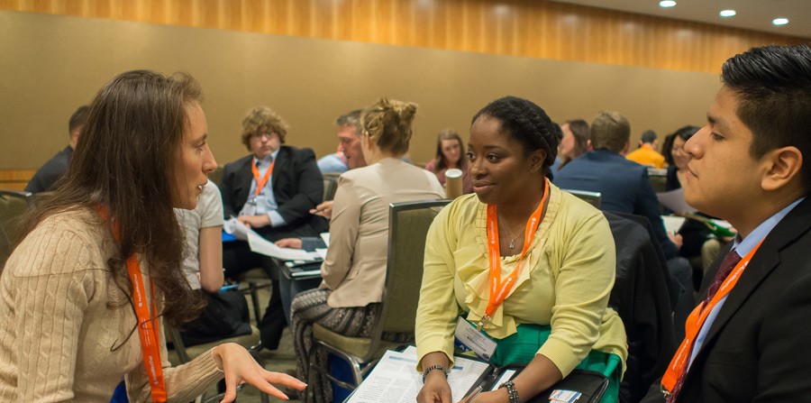 A group of attendees at the AMS