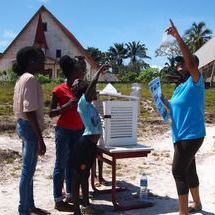 Participants learning about the atmosphere protocol.