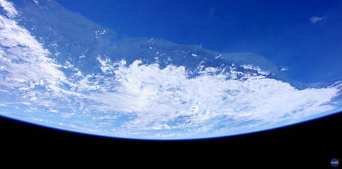 An image of the Earth in space.