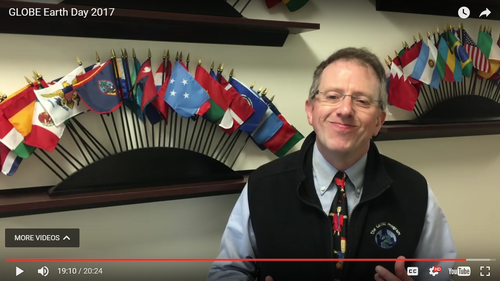 Dr. Tony Murphy on GLOBE Earth Day video.