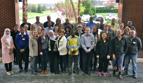 A group photo at the Strategic Meeting Planning Group in Washington DC.