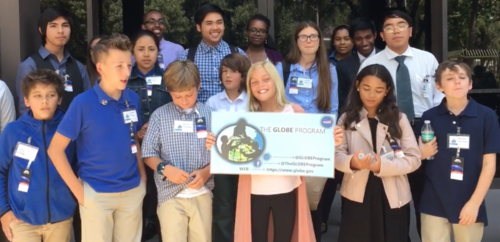 JPL students taking a photo.