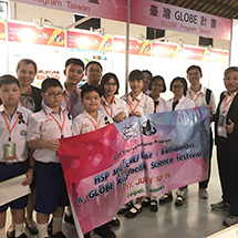 A group poses for a photo.