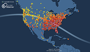 Eclipse Observations Map Graphic