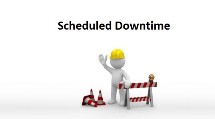 Scheduled downtime icon.