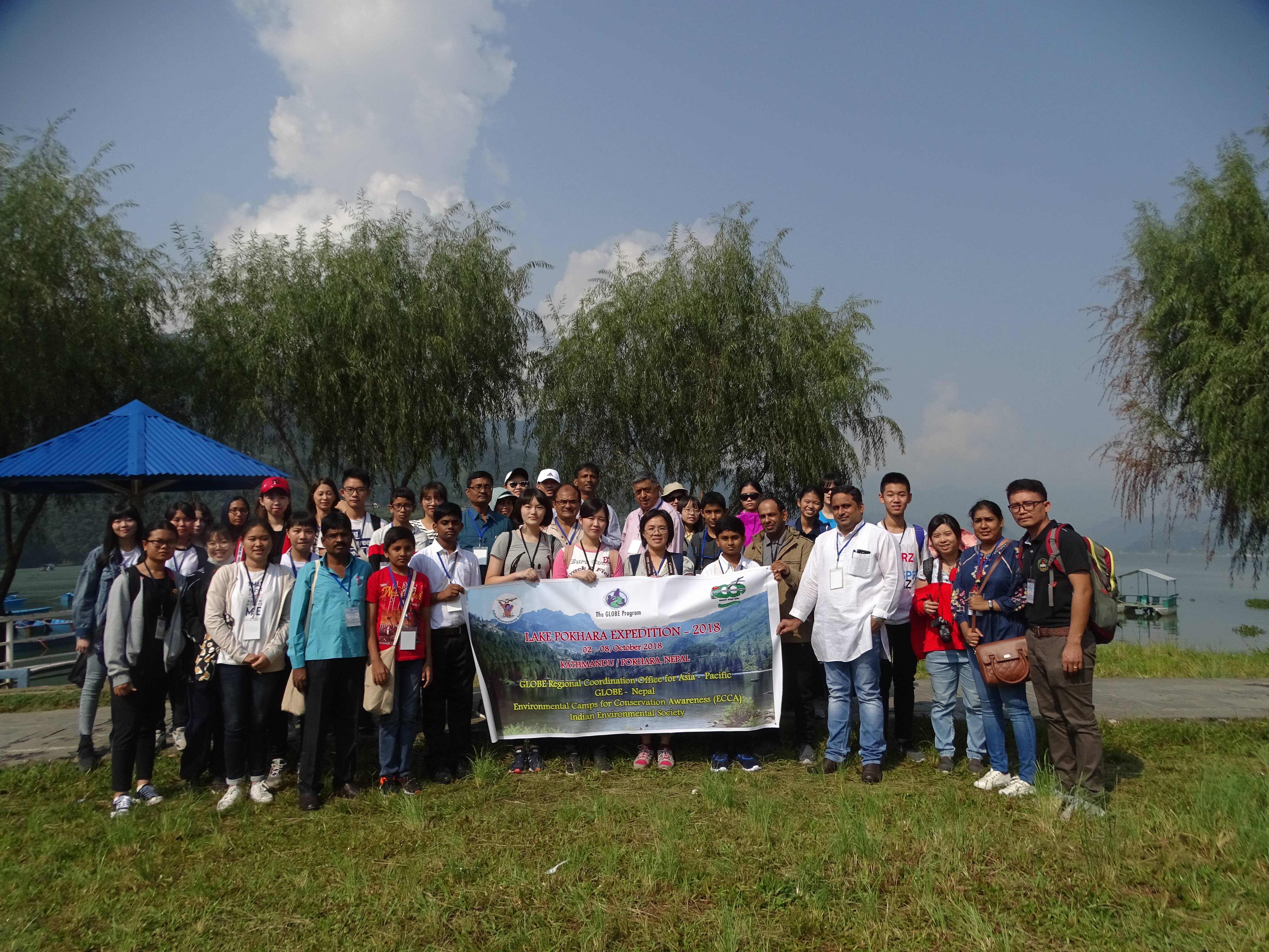 Participants at the 2018 Lake Pokhara Expedition