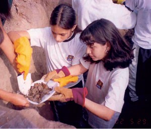 Photo of GLOBE students in action