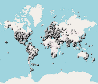 Map of observations