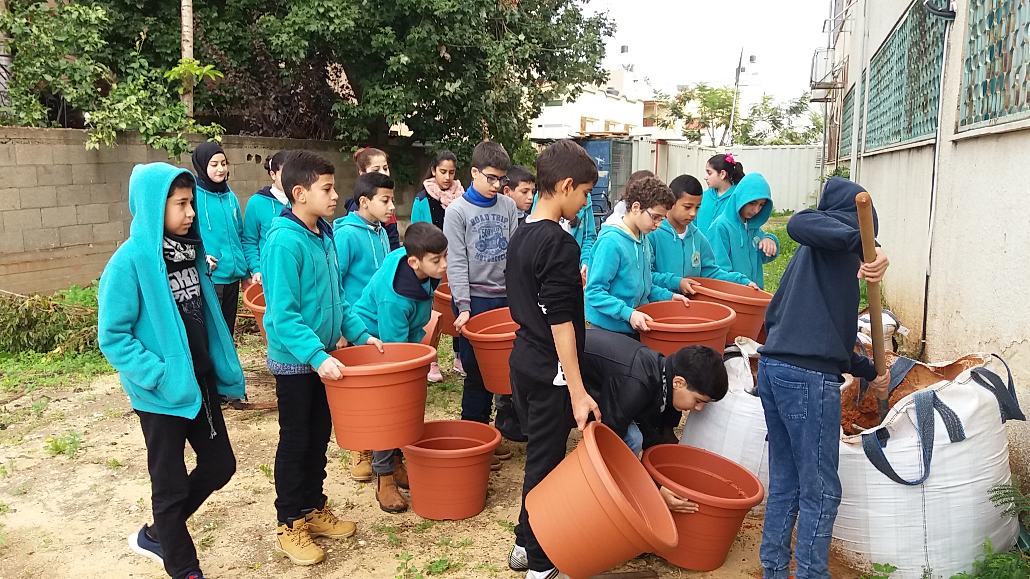 Ibn Rushd Primary School students