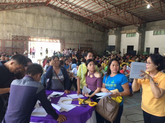 Participants in teacer training event in Bicol Region, Philippines, October 2018.