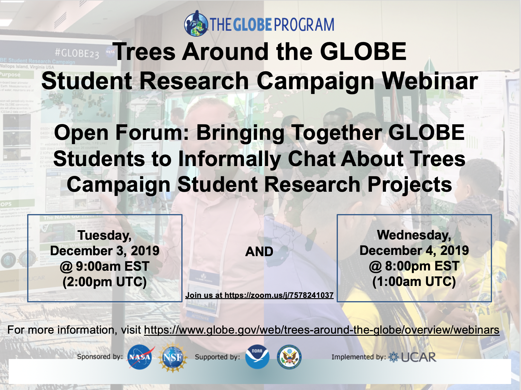 04 December Trees Around the GLOBE campaign webinar shareable