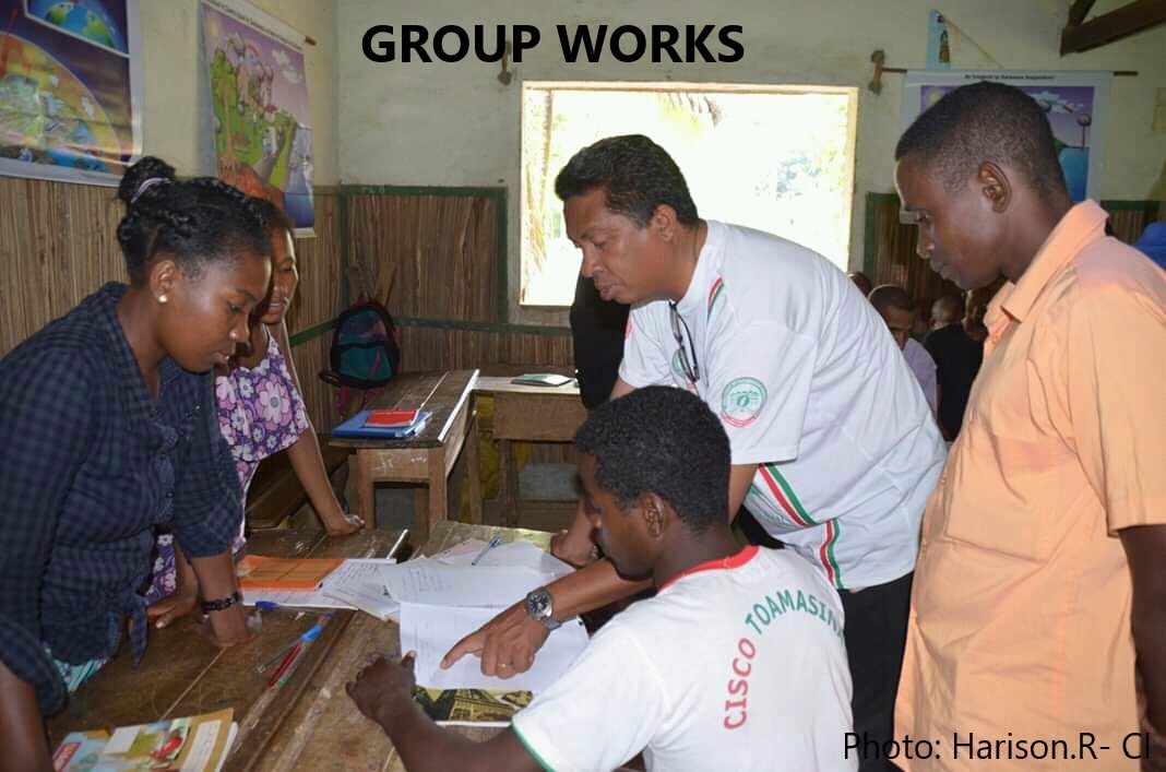 Participants at training event in Madagascar.