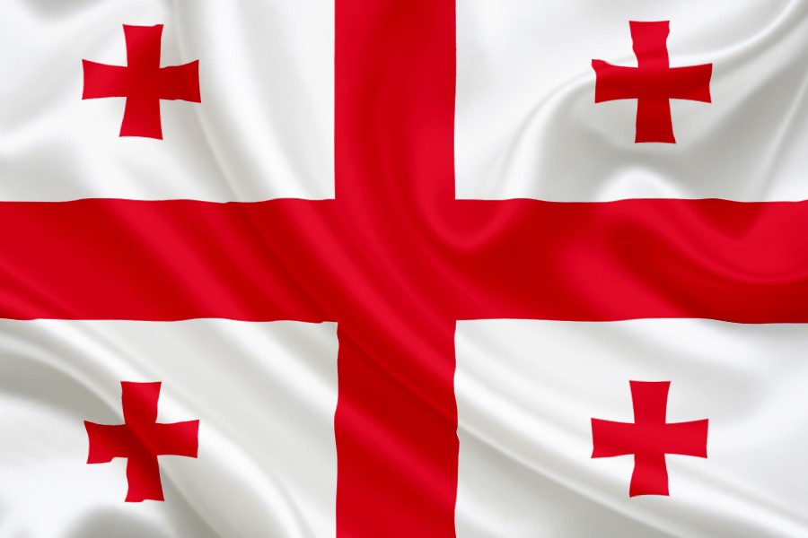 The flag of Georgia