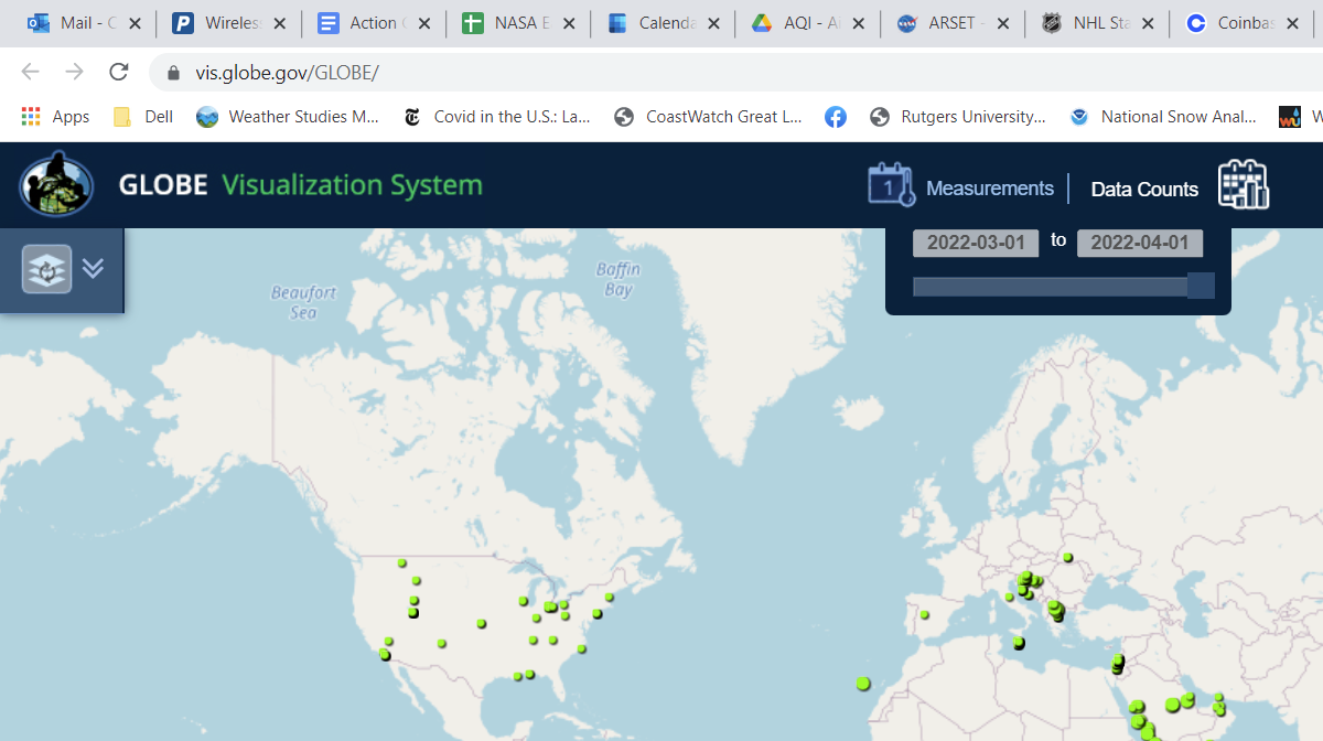 Map of participants in the UHI IOP