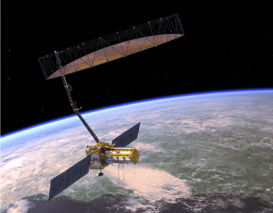 Satellite in space.