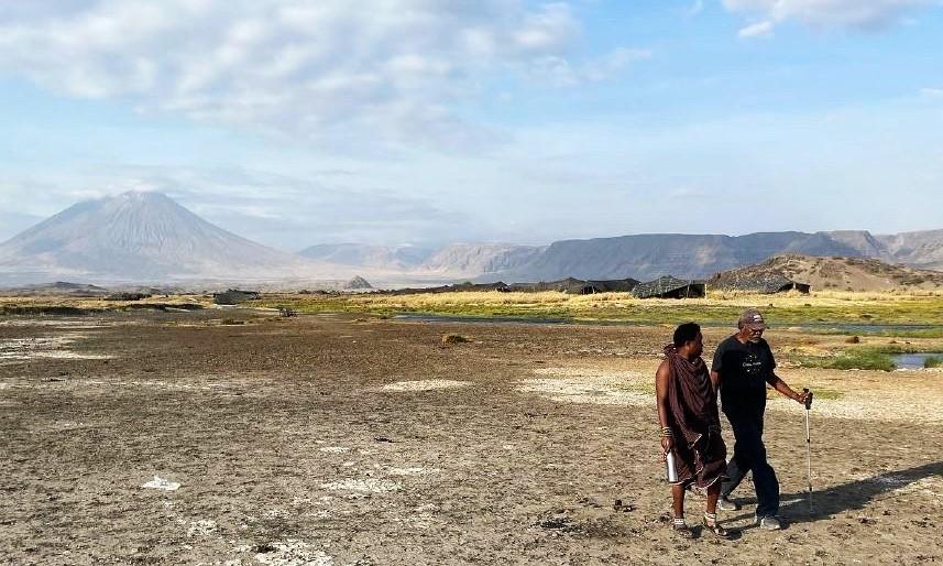 Dr. John Francis walking across Africa.