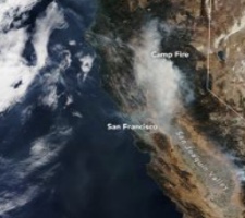 California from space