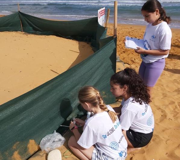Measuring sand temperature