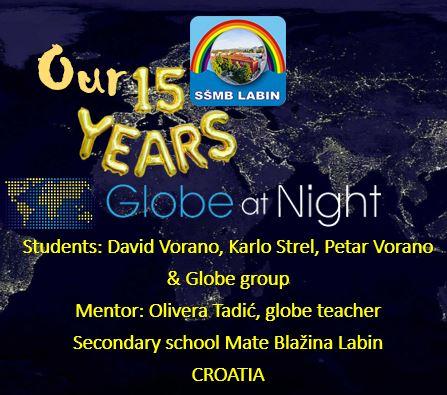 OUR FIFTEEN YEARS  IN THE GLOBE AT NIGHT PROGRAM