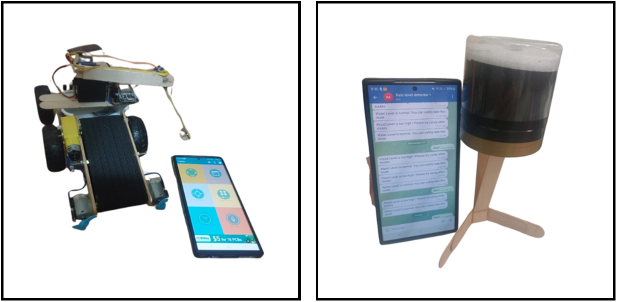 Rain rescue tools connected to apps.
