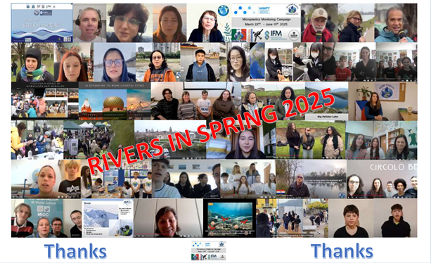 Collage of people at the 2025 Rivers in Spring celebration.