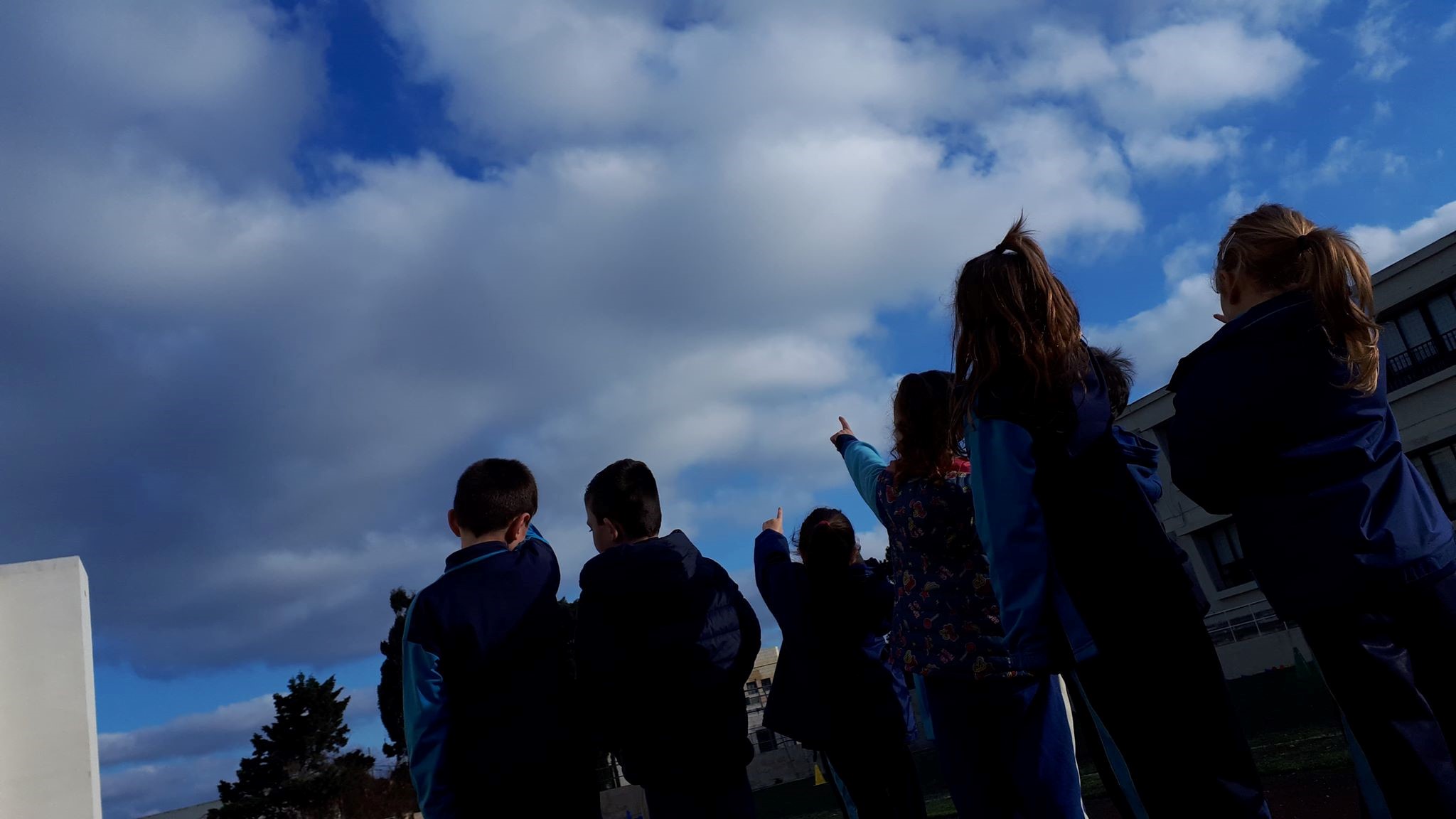 Students, and their work, at the Gozo College Xewkija Primary School (Gozo, Malta) 