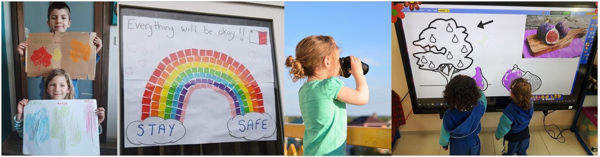 Banner of GLOBE students participating in the GLOBE European Phenology Campaign