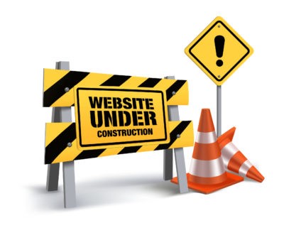 Graphic that reads, "Website Under Construction"