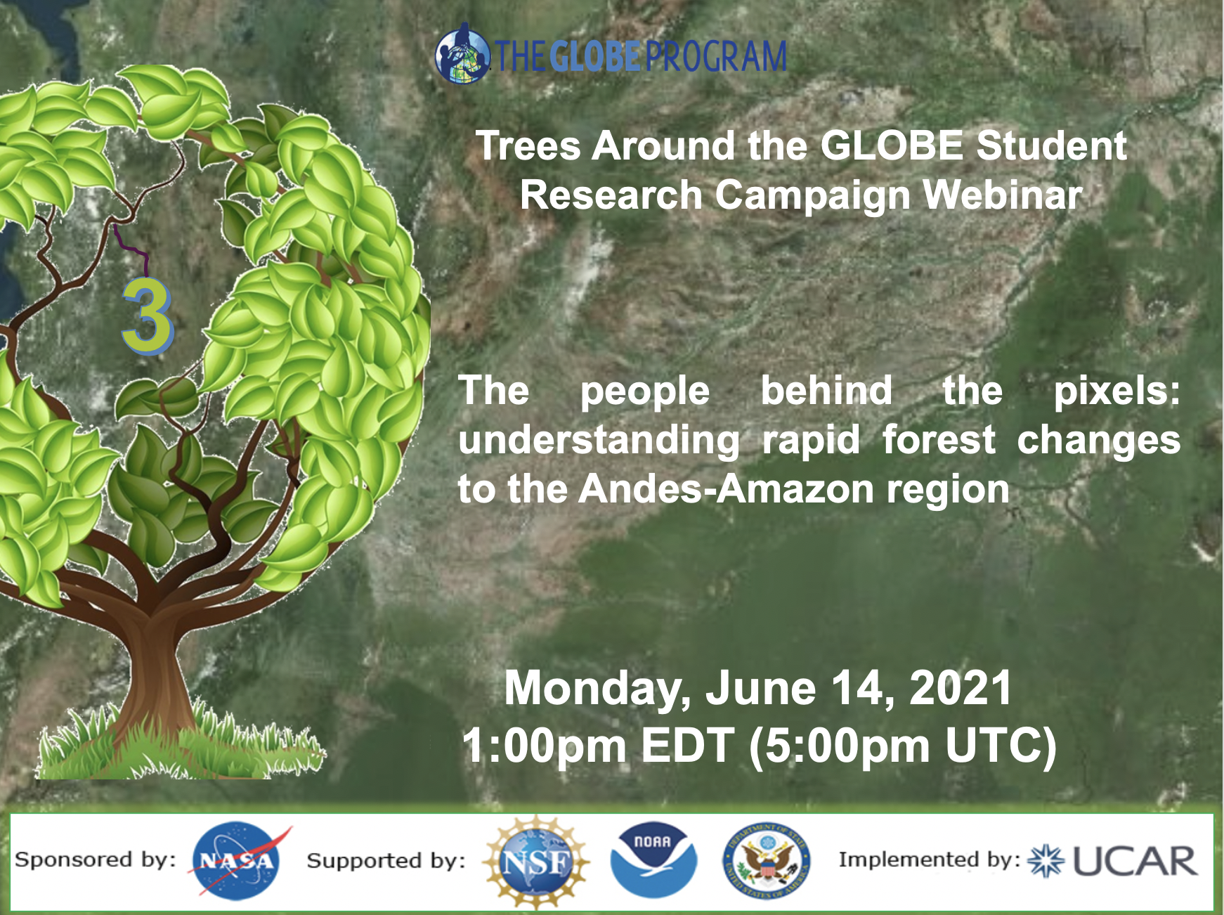 Trees Around the GLOBE 14 June webinar shareable