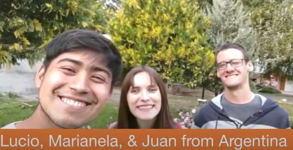 Photo of Lucio, Marianela, and Juan from Argentina