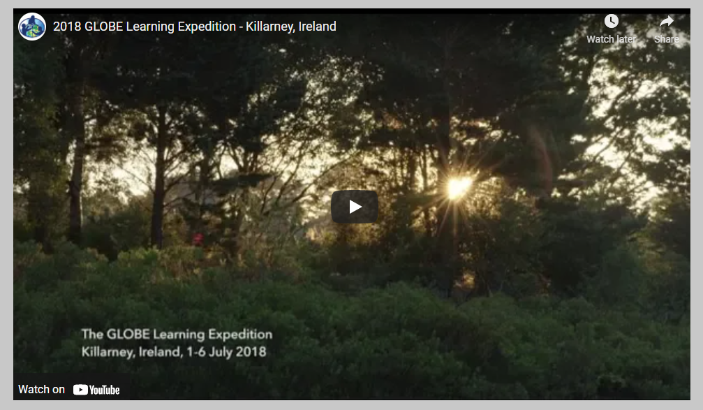 Video shot from the 2018 GLOBE Learning Expedition in Killarney, Ireland